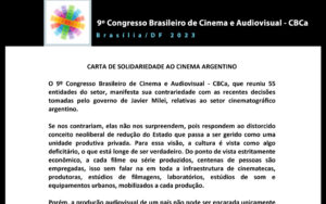 Carta de Solidariedade ao Cinema Argentino